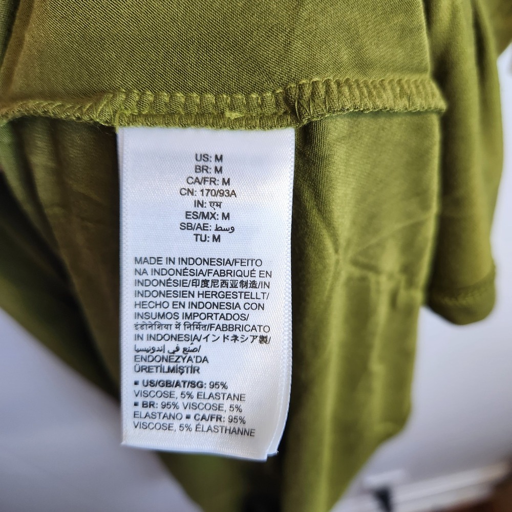 Daily Ritual Dress Womens Medium Green Sleeveless Racerback Casual Tank Viscose - Picture 4 of 7
